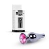 Korek analny z diamentem Jewellery Dark Silver BUTT PLUG- Pink